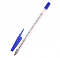 Миниатюра: Ручка шар. Проф-Пресс Стандарт РШ-3172 синяя, 0,7мм,прозр. корп.