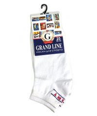 Миниатюра: Носки для спорта GRAND LINE (ЖС-21/C-21, короткий паголенок), белый, р. 25