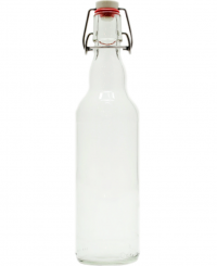 Миниатюра: Бутылка 500мл стекло бугельная с пробкой,бесцветная