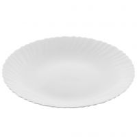 Миниатюра: Тарелка обеденная 24см круглая,стеклокерамика,Белая, Daniks