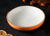 Миниатюра: Тарелка глубокая/суповая 18,5см 700мл фарфор Magistro «Церера», цвет оранжевый