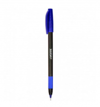 Миниатюра: Ручка масл. шар. deVENTE Triolino Blacky 5073343 синяя 0,7мм трёхгр..корп.,кауч.держ.