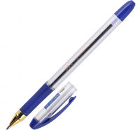 Миниатюра: Ручка шар. DELI Arris Golden CQ40-BL (1872847) синяя,0,7мм,прозр.корп.