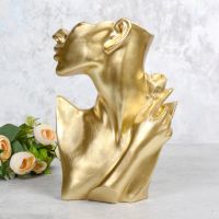 Миниатюра: Фигура декоративная 28см Женский силуэт золото