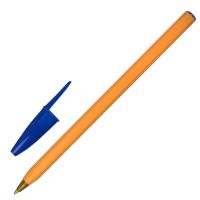 Миниатюра: Ручка шариковая STAFF Basic Orange BP-01,письмо 750 метров,СИНЯЯ,длина корпуса 14см,1 мм