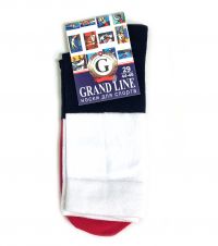 Миниатюра: Носки для спорта GRAND LINE (С-37), триколор, р. 29