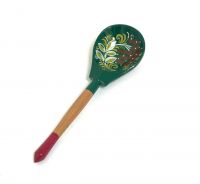 Миниатюра: Ложка дерев. столовая,сувенирная Хохломская Зеленушка