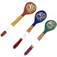 Миниатюра: Ложка дерев. чайная сувенирная,роспись Золотая кудрина