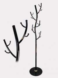 Миниатюра: Вешалка-стойка №9 Дерево черная (1810х380)