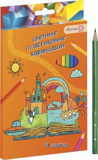 Миниатюра: Карандаши пластик. 18цв. ATTOMEX Сказка 5023610 к/к