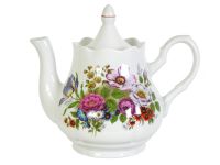 Миниатюра: Чайник заварочный 1750мл фарфор Романс Букет цветов