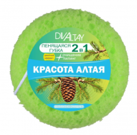 Миниатюра: Мочалка д/тела пенящаяся Мини 2в1 Красота Алтая цветная