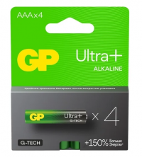 Миниатюра: Батарейка GP G-tech LR03 ULTRA PLUS ALKALINE щелочная 4шт в блистере