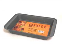 Миниатюра: Противень 370*250*50мм,с покрытием серый гранит