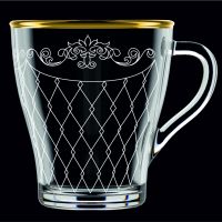 Миниатюра: Кружка 250мл стекло для чая Винтаж