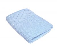 Миниатюра: Полотенце махровое Luxor диз. Латис 30х60 (серо-голубой)