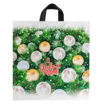 Миниатюра: Пакет петл. ПВД 44*44/70 мкм Белые шары