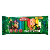 Миниатюра: Пластилин 12цв., 120гр. Creativiki ПЛ1012КР