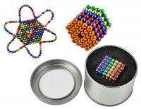 Миниатюра: Антистресс-магнит «Неокуб», 3*3 см, 216 шариков (d = 0,5 см), 6 цветов