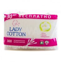 Миниатюра: Ватные палочки Lady Cotton 300шт пакет