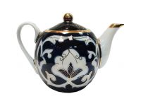 Миниатюра: Чайник заварочный 0,7л керамика фигурный малый Узбекская пахта