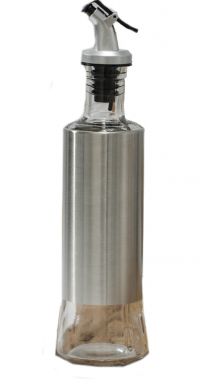 Миниатюра: Бутыль д/соусов и масла Стиль 320 мл, 6,5х6,5х25,5 см(металл,пластик,стекло)