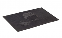 Миниатюра: Коврик резиновый 40х60 см Сова, черный, SUNSTEP