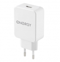 Миниатюра: Сетевое зарядное устройство Energy ET-32,1 USB разъем,ток 2,1А,белый