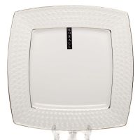 Миниатюра: Тарелка подстановочная 23см керамика ф.квадр. Снежная королева