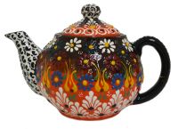 Миниатюра: Чайник заварочный 0,6л керамика маленький точечный Турецкая керамика