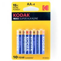 Миниатюра: Батарейка АА Kodak MAX LR6/316 BL4 4шт в блистере