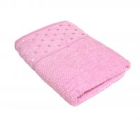 Миниатюра: Полотенце махровое Luxor диз. Латис 70х130 (розовый)