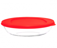 Миниатюра: Форма д/запекания стекло пласт. крышка 2400мл