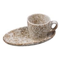 Миниатюра: Кофейная пара 80мл каменная керамика Brown Spider Silk / Stockholm P.L.-ProffCuisine
