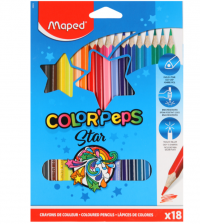 Миниатюра: Карандаши 18цв. MAPED Color Peps 183218 треугол.,ударопроч