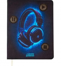 Миниатюра: Дневник 1-11кл. deVENTE тв.обл. Headphones 2020511 антиванд.кож.зам.,бел.бум.,аппл.