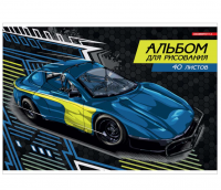 Миниатюра: Альбом д/рис.40л.КанцБиз склейка Спортивная машина