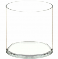 Миниатюра: Ваза «Трубка 200», 20*20 см, стекло, прозрачная