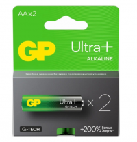 Миниатюра: Батарейка GP G-tech LR6 ULTRA PLUS ALKALINE щелочная 2шт в блистере