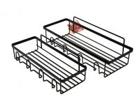 Миниатюра: Набор полочки д/ванной 2шт черная