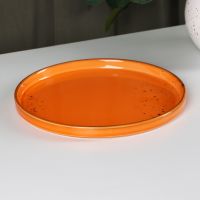 Миниатюра: Тарелка с бортиком 20см фарфор Magistro «Церера»,цвет оранжевый