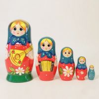Миниатюра: Матрешка Балалайка 5 кукольная