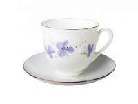 Миниатюра: Чайная пара 180мл Ландыш Сиреневые цветы