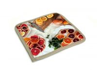 Миниатюра: Прихватка (квадратная) 17*17 стеганная Цитрусовый фреш