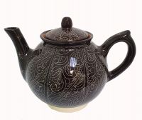 Миниатюра: Чайник заварочный 1л керамика Коричневый Карандаш РИШТАН