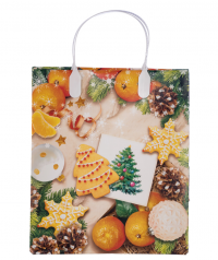 Миниатюра: Пакет мягкий пластик, 23х27/150, лам Зимний орнамент