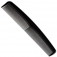 Миниатюра: Расческа-гребень, пластик, черный 14,2см