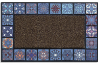 Миниатюра: Коврик придверный 76*45см MOSAIC QUADRO синий