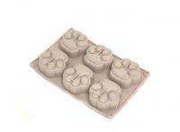 Миниатюра: Форма силиконовая д/печенья 6шт Лапки 20*13см цвет микс