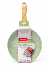 Миниатюра: Сковорода 20см ков. ал.,а/п,индукция GREEN HARMONY